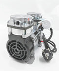 Heavy Duty Oil Free Silent Vacuum Pump Rock Solid Negative Pressure Air Suction, compact metal motor for lab and industrial use.
