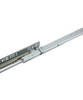 Three-Section Hidden Bottom Rail Mounted Buffer Damping Drawer Slides, 2 Pack, 10 Inch, 250mm, metal rail with mounting holes