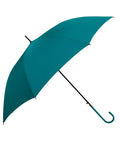 Windproof 38 Inch Long Handle Golf Umbrella With Auto Open 8 Ribs J Shape PU Leather Handle Cane Style Wide Coverage For Two People Durable Fiberglass Frame Great For Men And Women Red And Blue
