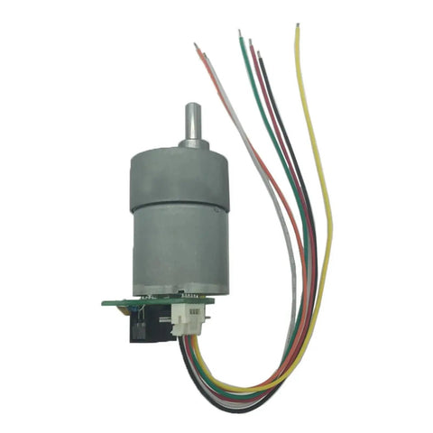 DC Electronic Starter JGB37-3530A Pro Grade Gear Reducer with Optical Encoder visible with wires and connector