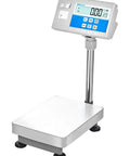 Top Shelf Bench Scale With Integrated Label Printer For Warehouse Work And Manufacturing Floors Hella Precise Heavy Duty counting scale with stainless base.