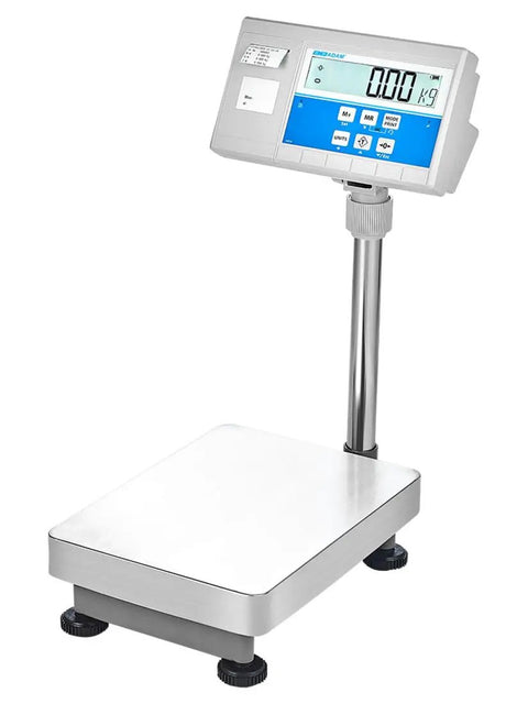 Top Shelf Bench Scale With Integrated Label Printer For Warehouse Work And Manufacturing Floors Hella Precise Heavy Duty counting scale with stainless base.