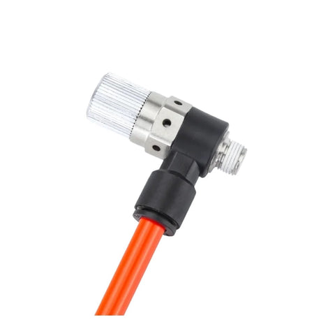 High Suction Vacuum Ejector With Negative Pressure Valve For Pneumatic Systems, Compact Tubular Design in close-up view