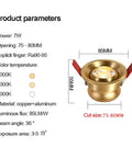 Badass 3 Inch Brass Recessed Downlights Featuring Sleek Baffle Trim And Solid Copper Build For Dead On Precision with dimensions labeled.