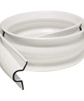 Built Tough C Shape Dock Bumper White 6 Ft Marine Edge Guard protecting posts and hulls from scrapes, flexible rubber material.