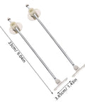 2 Pack Silver Round Disc Hinges For Jewelry Boxes And Cabinets Iron Lid Support Hinges With Height And Angle Adjustable