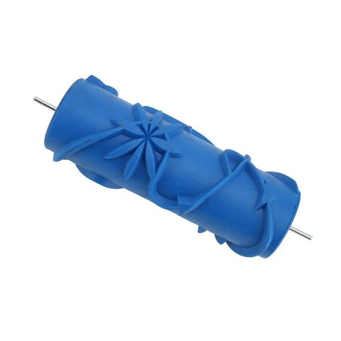 Premium Pattern Paint Roller With Soft Rubber Head For Walls And Ceilings Delivers Gorgeous Decorative Textures, blue rubber design