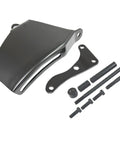 Complete Beefed Up All In One Semi Gloss Black Steel V Belt 2 Groove Long Water Pump LWP Crank Pulleys Kit components