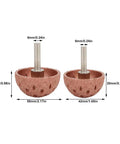 Built Tough Two Piece Tungsten Steel Bowl Grinding Heads For Tire Repair Angle Grinder Attachments, 42mm and 55mm sizes.