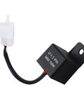 Motorcycle LED Flasher Relay 2 Pin 12V DC Automatic Operation Universal Fit Black Normally Open Contact