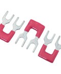 12 Pack Jumper Terminal Block TB 1502 Short Circuit Side Plug-In Connectors Black Red 0.35 Inch Pitch With Copper Conductors