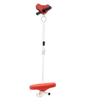 Backyard Zip Line Kit For Kids And Adults 160ft Cable with removable seat and quick tighten trolley on rope