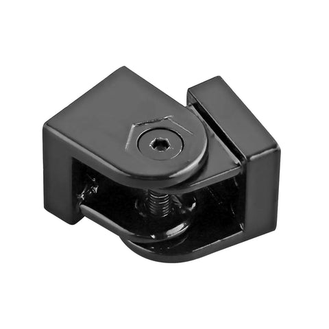 4 Pack Angle Connector Joints For 3030 Nut8 Aluminum Extrusion, 180 Degree Rotation Flexible Hinge, Easy DIY Assembly, Pro Grade Aluminum Profiles Connector Kit For EU Standard Builds black zinc alloy hinge connector