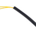 Front-right brake pad wear sensor for Mercedes S550; black plastic body with yellow wires
