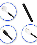 720 Piece Heat Shrink Tubing Kit With 8 Size Assortment In A Durable Box, used on various cable ends for insulation and protection.