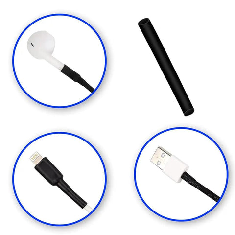720 Piece Heat Shrink Tubing Kit With 8 Size Assortment In A Durable Box, used on various cable ends for insulation and protection.