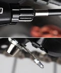 Close-up of 50 Pack Bike Cable End Caps and Brake Cable Ends Aluminum Alloy Crimps for quick repairs on a bike