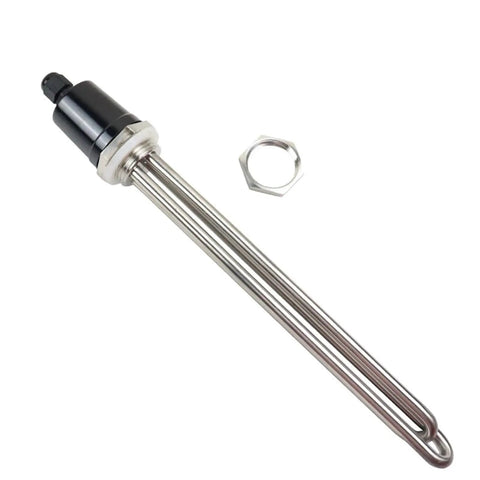 Heavy Duty 5500 Watt 220V Immersion Water Heater Built With Tough 304 Stainless Steel and DN25 one inch threads with nut.