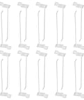 Heavy Duty Slatwall Hooks Set With 20 Iron Hooks, 4mm Thick, 7.48 Inch Rod Length, Burr Free Finish for Secure Slatwall Attachment
