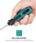 Heavy Duty Magnetic Screwdriver Set With Ergonomic Grip For Home Repair And Multitool Kits Featuring Precision Torx Bits And Insulated Handles non-slip handle