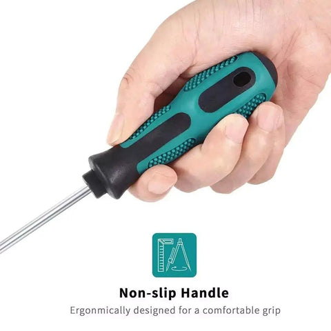 Heavy Duty Magnetic Screwdriver Set With Ergonomic Grip For Home Repair And Multitool Kits Featuring Precision Torx Bits And Insulated Handles non-slip handle