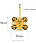Heavy Duty Steel Vacuum Lifter With Suction Cup Crane For Easy Glass And Metal Moving Featuring Built In Overload Valve and Sweet Solid Frame 900mm x 730mm