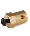 4 Pack Hex Couplers With 4mm Bore Brass Shaft Couplings For RC Cars And Model Motors, brass coupler with screw