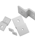 Eight Piece 3030 Series Z Shaped Corner Brackets For Mounting Aluminum Extrusion T Slot Connectors Heavy Duty Z Braces