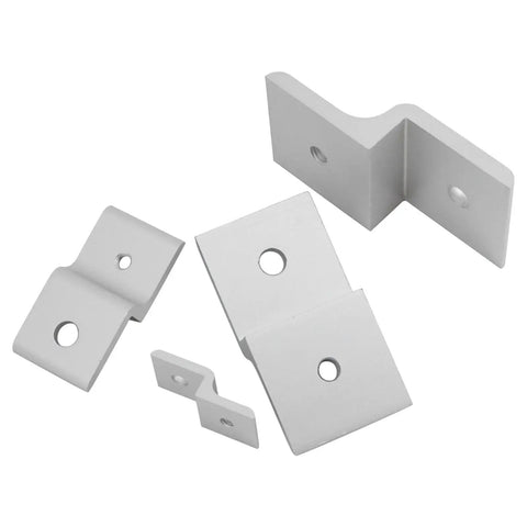 Eight Piece 3030 Series Z Shaped Corner Brackets For Mounting Aluminum Extrusion T Slot Connectors Heavy Duty Z Braces
