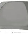 RV Skylight Dome 24x24 With 28x28 Flange Smoke Gray Tint Fits Fleetwood Bounder And Other RVs 5 Inch Thick Roof Window Easy Install