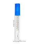 Five Piece General Use Temperature Testing Tools With Dual Scale Fahrenheit And Celsius For Accurate Readings For Adults And Kids Underarm And Oral Use Easy To Read For Everyday Health Checks, 5.3 in glass thermometer