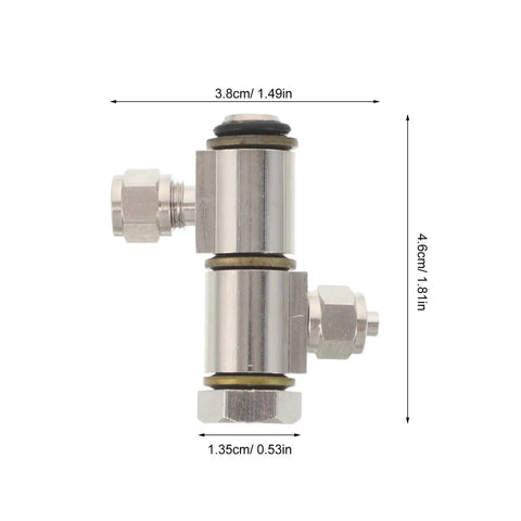 2 Pack Tire Changer Connector Set Heavy Duty Pressure Resistant Air Valve Fittings For Tire Changer Machines Quick Install Replacement Parts For Automotive Shop, Garage, And DIY Auto Repairs, 3.8cm x 4.6cm metal connector