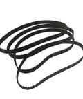 6Mm Wide Closed Loop Timing Belt 2Gt Pitch 222 To 250 Mm Sizes for CNC and Robotic Systems, shown coiled