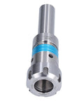 Close-up of ER32 Floating Collet Chuck Holder For CNC Lathe Tapping And Milling Straight Shank with blue accent