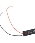 Straight Up Led Battery Voltage Gauge 5V To 21V With Five Bright Lights To Check Lithium Cells And EV Packs While Dropping The Lowdown On Charge Percentages Quick And Easy, showing LED indicator with red and black wires.