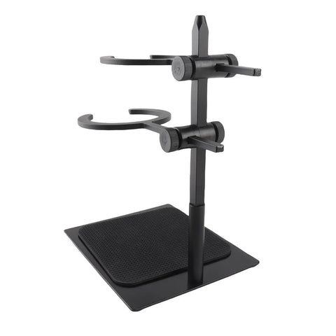 Premium Adjustable Pour Over Coffee Dripper Stand featuring a smart double layer brewing station with aluminum alloy frame.