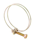 10 Pack Stainless Steel Double Wire Hose Clips Adjustable Water Hose Barb Clamps For Plumbing Fasteners Fits 46 To 51 Mm Zinc Plated Finish