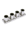 LMK8UU square flange linear ball bearings, 8x15x24 mm, set of 4, metal