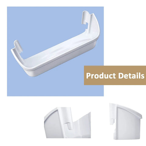 Two Pack Refrigerator Door Bin Shelves For Frigidaire And Electrolux White Replacement Bottom Two Shelves Fits AP2115741 AH429724