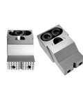 Dank Heavy Duty Unidirectional Clamps For Your CNC Milling Madness With Machining Center And Multi Station Fixture Setup Plus Super Strong M12 Jaws That Are Totally Awesome - alloy steel clamps close-up with textured jaws.