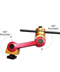 Heavy Duty Adjustable Cnc Mill Positioner With Sick Precision Workpiece Stop And Rock Solid Milling Locator Tool For Lathe And Shop Floor Machining Tasks Long M12 Base showing 180° rotatable design for flexible use.