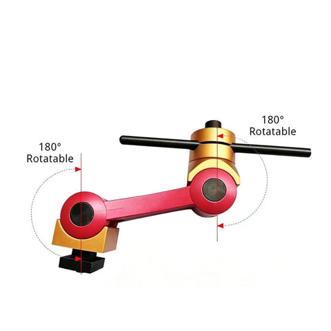 Heavy Duty Adjustable Cnc Mill Positioner With Sick Precision Workpiece Stop And Rock Solid Milling Locator Tool For Lathe And Shop Floor Machining Tasks Long M12 Base showing 180° rotatable design for flexible use.