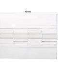 Set Of Four Clear Acrylic Folding Hinges 45x35mm Mini Hinge Hardware for Furniture Cabinets Doors Jewelry Boxes Tool Boxes