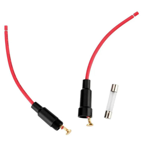 Beefed Up Inline Fuse Holder 5 x 20mm With 16 AWG Wire 32V 20A Fast Blow Screw Type Pack Of 15 Waterproof for automotive use