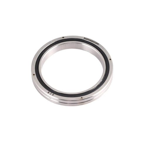 2 Pieces Ultra Thin Precision Cross Roller Bearings Perfect For Robot Joints And High Speed Applications With Deep Groove Ball Designs That Rock, showing a slim bearing with rubber seal.