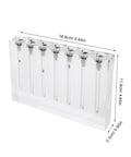7 Hole Acrylic Automotive Oil Quality Comparator Kit for DIY Viscosity Testing Transmission and Engine Oil Gauge Demo Stand, 16.9cm x 11.8cm
