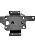 Self Locking Gate Latch Heavy Duty Post Mount Automatic Gravity Lever Fence Lock for Wood or PVC Gates Includes Fasteners, Durable Black Steel Security for Pool and Yard Garden, 2 Pack, black steel latch