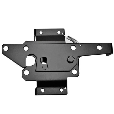 Self Locking Gate Latch Heavy Duty Post Mount Automatic Gravity Lever Fence Lock for Wood or PVC Gates Includes Fasteners, Durable Black Steel Security for Pool and Yard Garden, 2 Pack, black steel latch