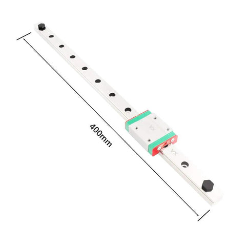 400mm linear rail and sliding block from Two Pack MGN12C 400mm Linear Rail Guide Kit For 3D Printers With Slick Sliding Block CNC Linear Rail System Core XY BLV Ender 3 Hotend Upgrade 14 Hole Rail For Precise Motion And Easy Mounting