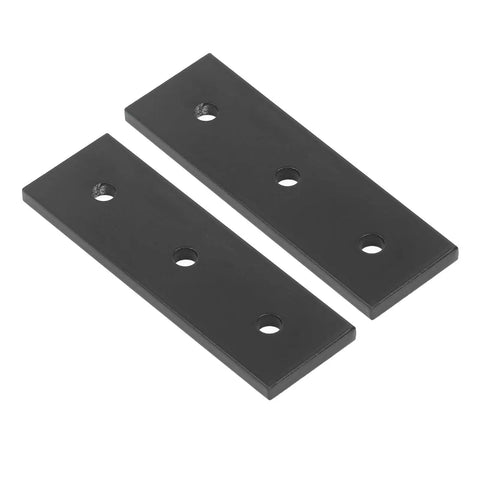 Two Pack Aluminum Alloy Joint Plate With Three Holes Mending Flat Bracket For Furniture Frames Tables Beds Chairs And Shelves Rustproof